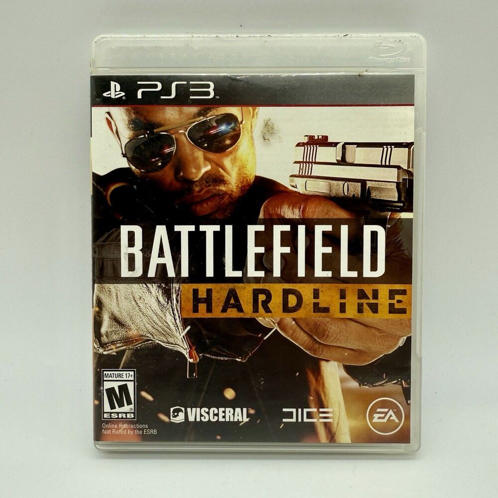 Battlefield Hardline (Sony PlayStation 3, 2015) Game Case And Inserts Tested‎